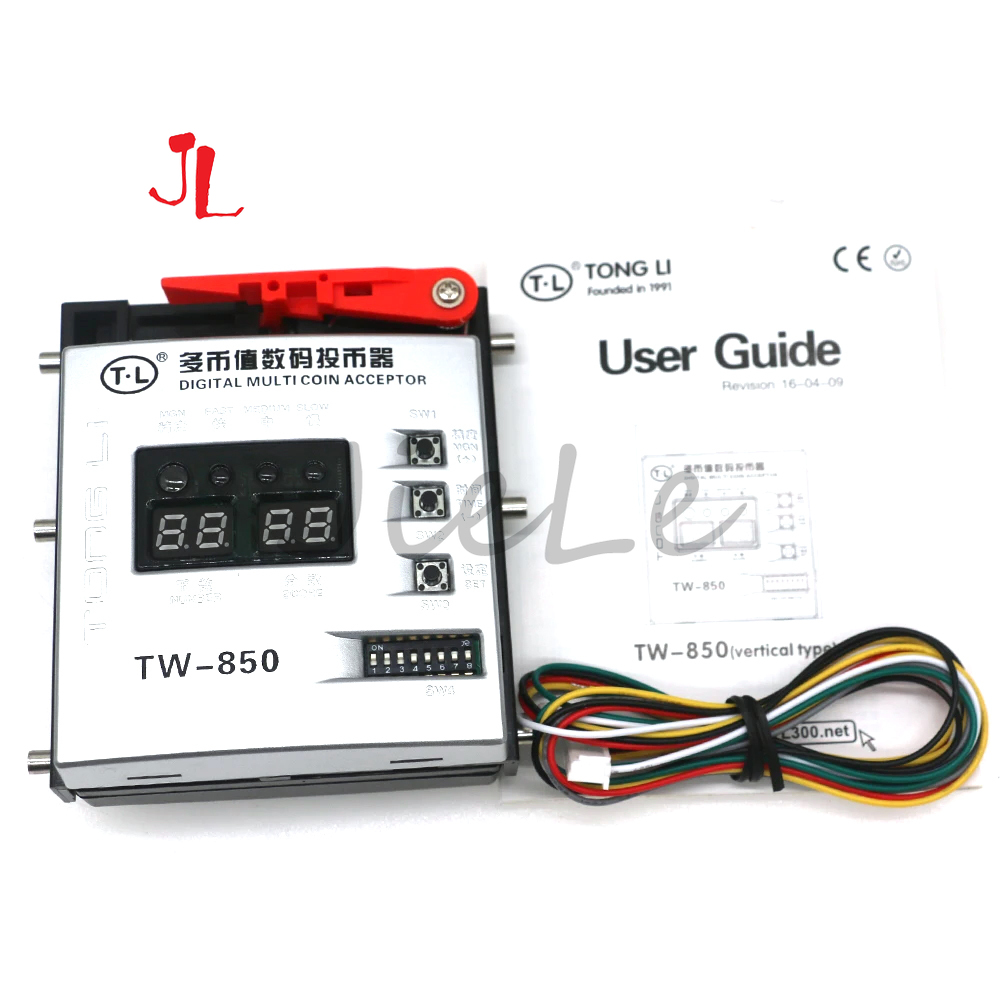 Arcade Ticket Machine - TL TW-850 متقبل العملات المتعددة، محدد