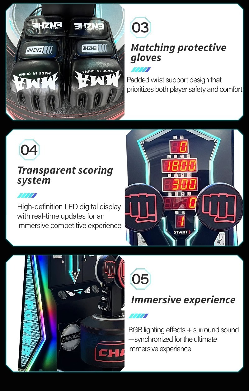 آلة ملاكمة تجارية كبيرة الحجم، - مراجعة Arcade Ticket Machine وسعره